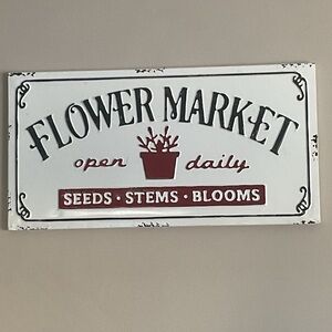 Tin sign beautiful rustic